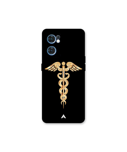Doctor Caduceus 01 Metal Back Cover Phone Case for Oppo Reno 7 4G