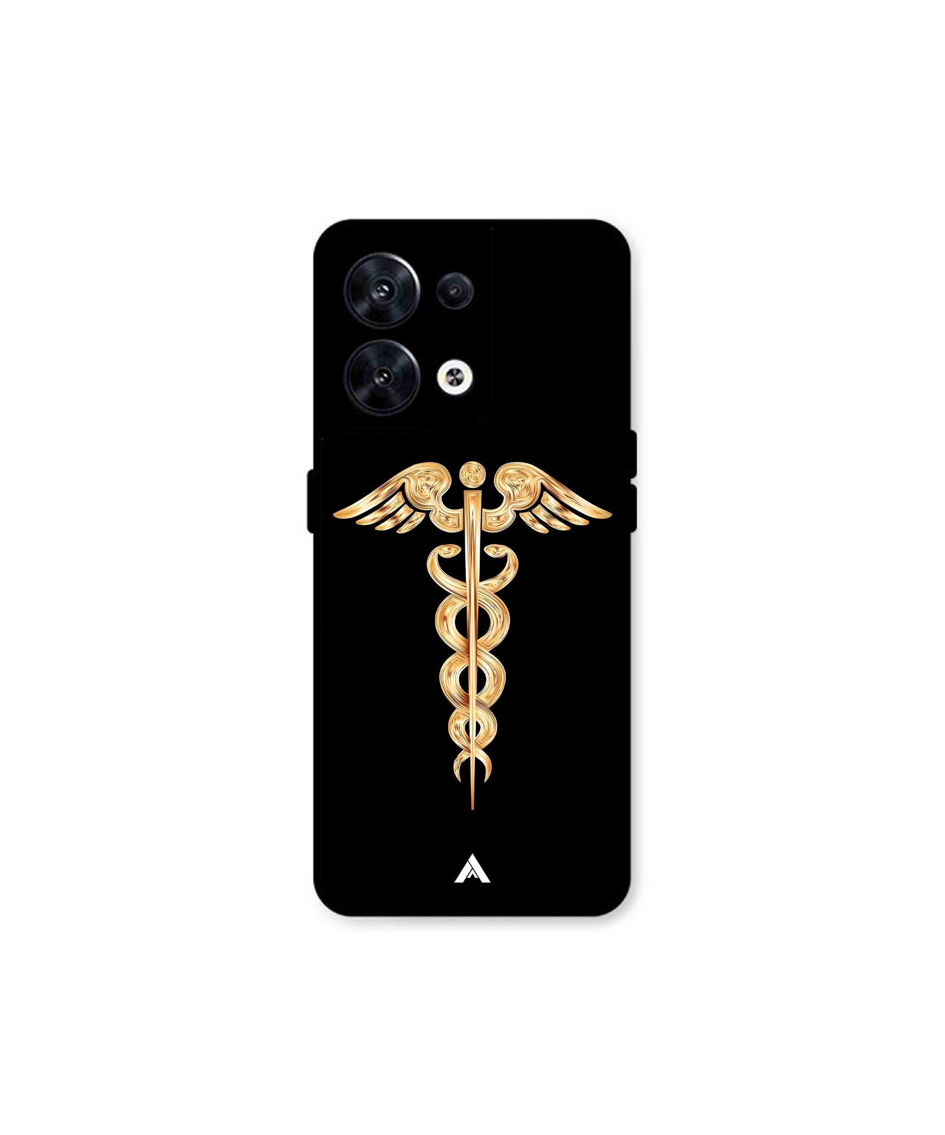 Doctor Caduceus 01 Metal Back Cover Phone Case for Oppo Reno 8