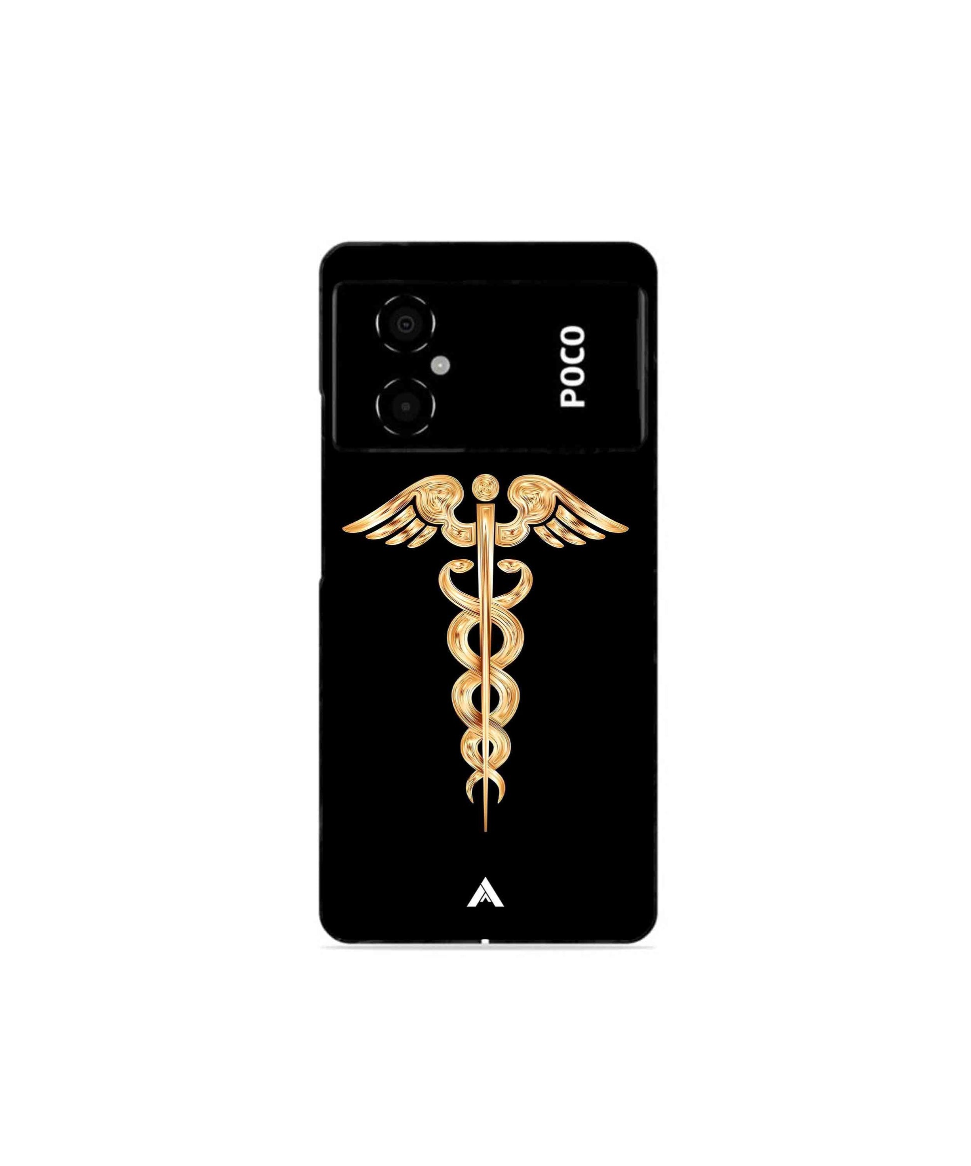 Doctor Caduceus 01 Metal Back Cover Phone Case for Poco M4 5G