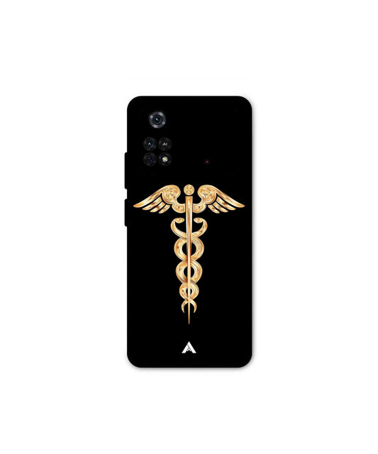 Doctor Caduceus 01 Metal Back Cover Phone Case for Poco M4 Pro 4G