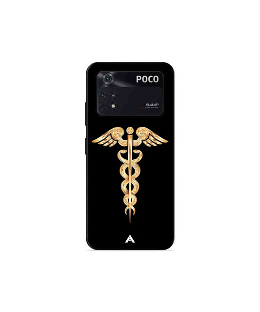 Doctor Caduceus 01 Metal Back Cover Phone Case for Poco X4 Pro