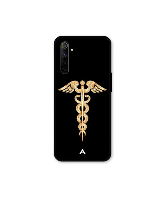 Doctor Caduceus 01 Metal Back Cover Phone Case for Realme 6