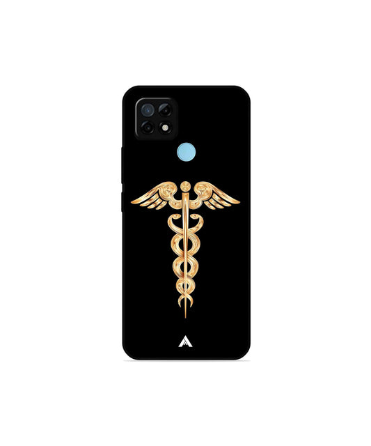 Doctor Caduceus 01 Metal Back Cover Phone Case for Realme C21Y
