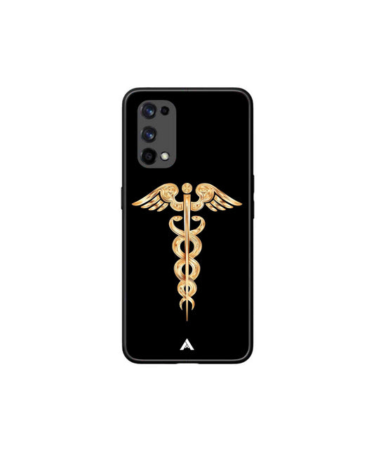 Doctor Caduceus 01 Metal Back Cover Phone Case for Realme X7 Pro