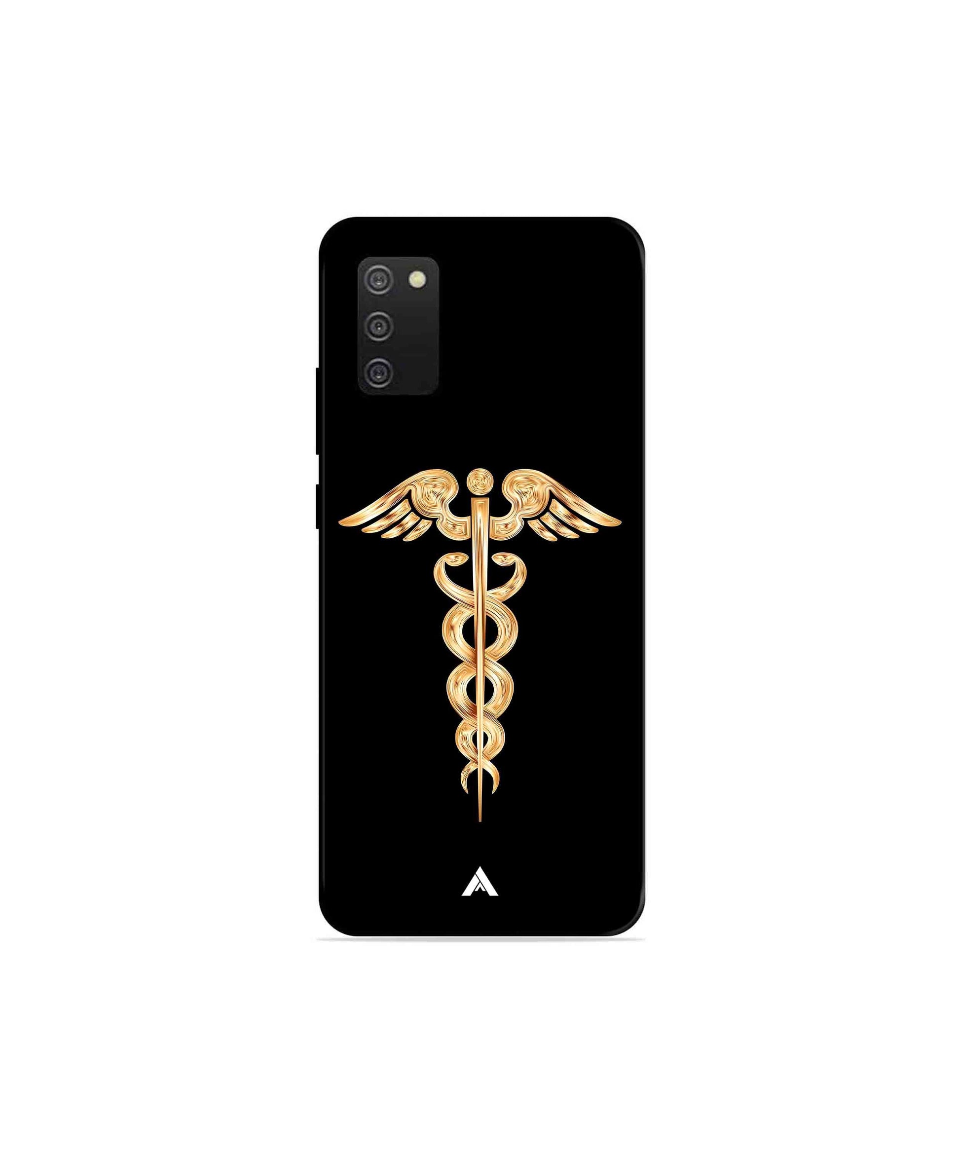 Doctor Caduceus 01 Metal Back Cover Phone Case for Samsung Galaxy A03s