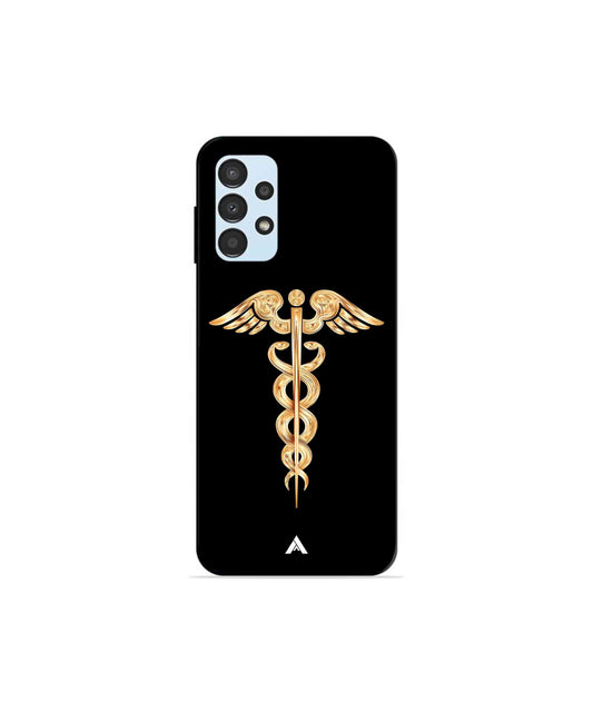 Doctor Caduceus 01 Metal Back Cover Phone Case for Samsung Galaxy A13 4G
