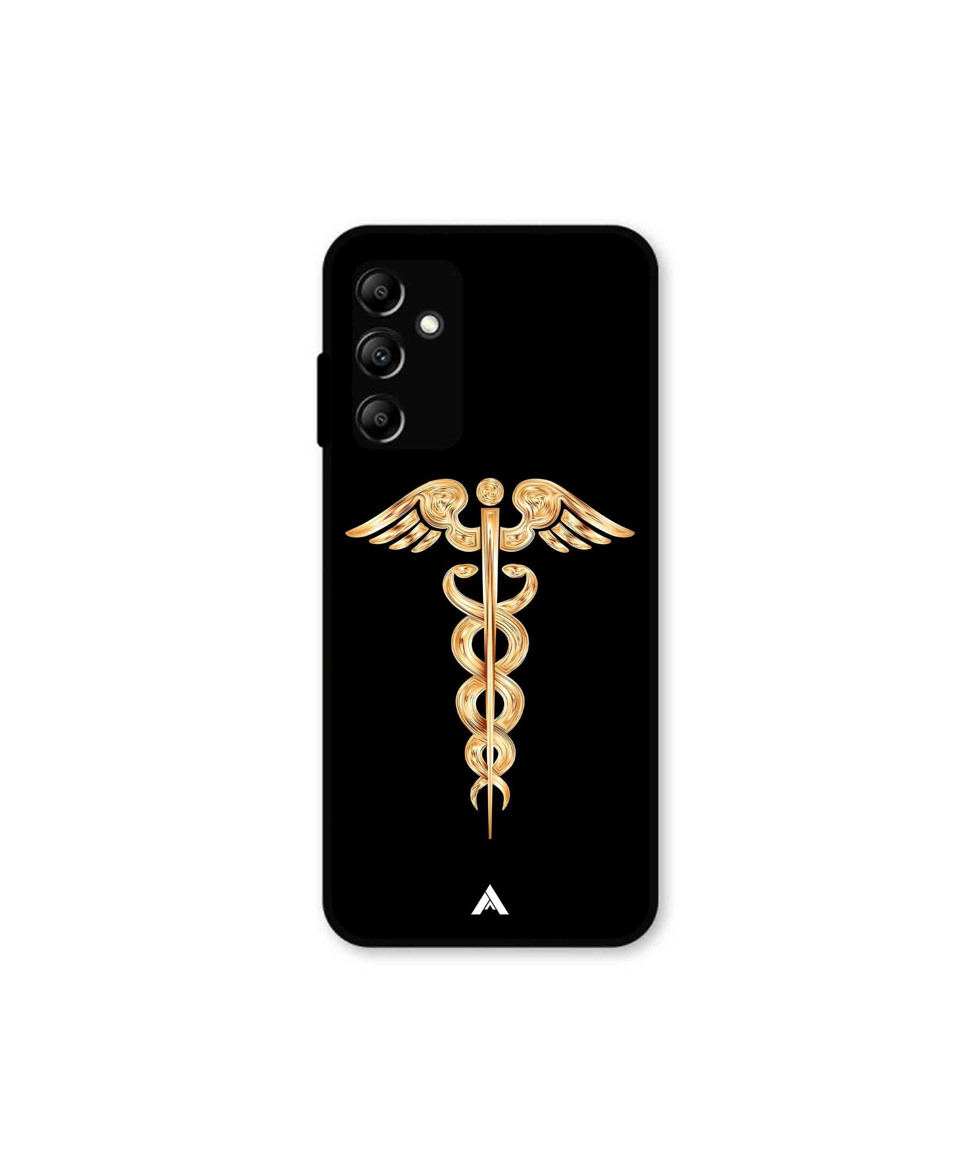 Doctor Caduceus 01 Metal Back Cover Phone Case for Samsung Galaxy A14 5G