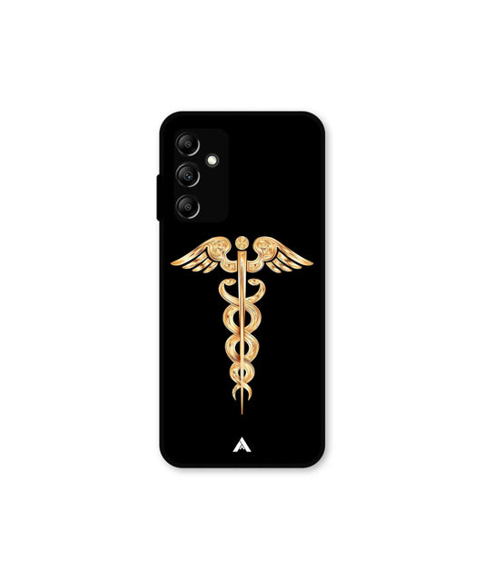 Doctor Caduceus 01 Metal Back Cover Phone Case for Samsung Galaxy A14 5G