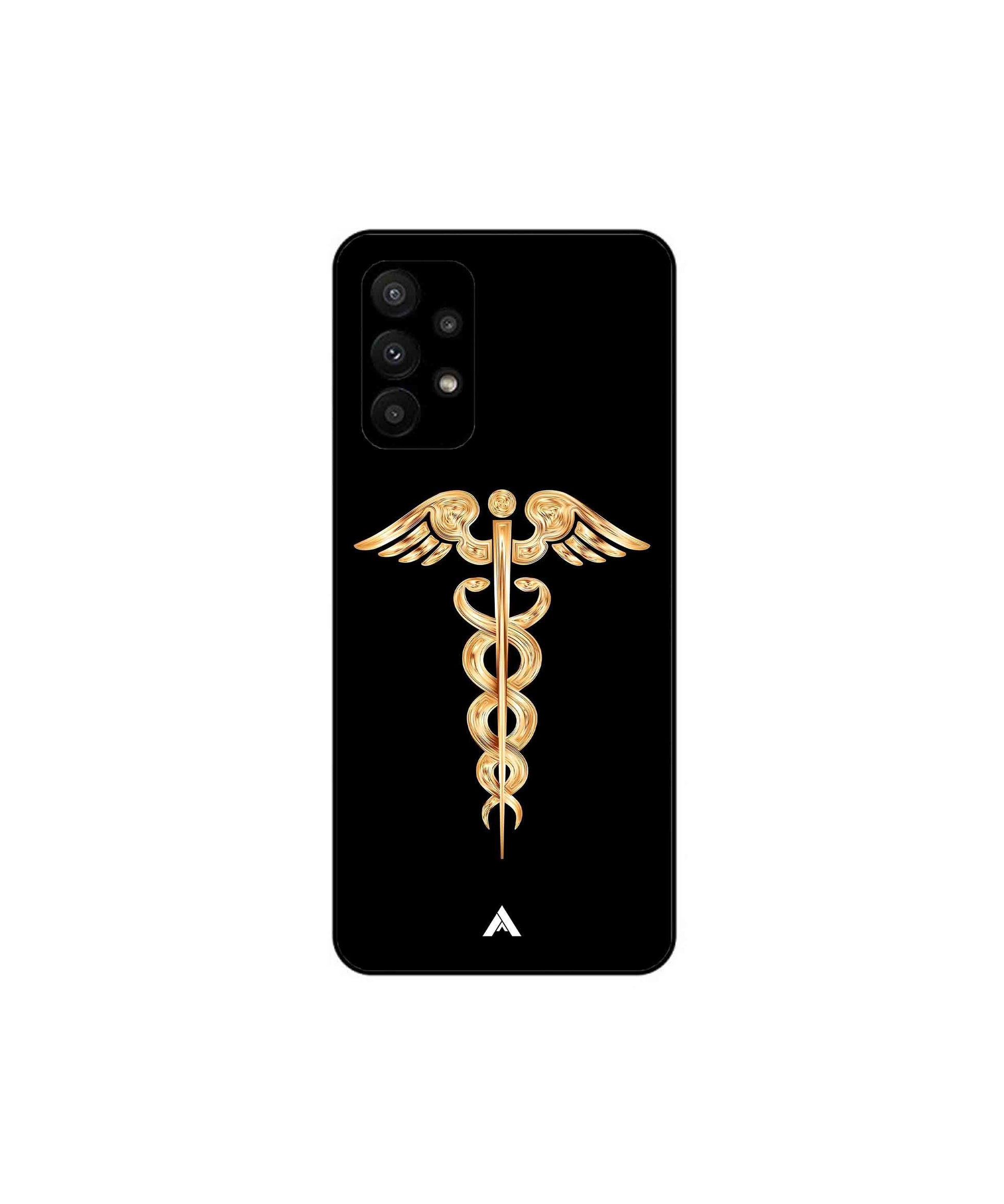 Doctor Caduceus 01 Metal Back Cover Phone Case for Samsung Galaxy A23 5G