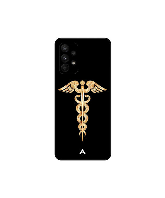 Doctor Caduceus 01 Metal Back Cover Phone Case for Samsung Galaxy A23 5G
