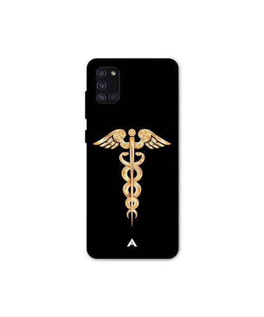 Doctor Caduceus 01 Metal Back Cover Phone Case for Samsung Galaxy A31