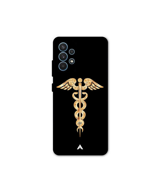 Doctor Caduceus 01 Metal Back Cover Phone Case for Samsung Galaxy A32 5G
