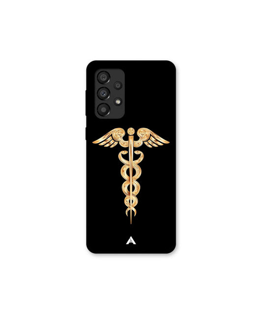 Doctor Caduceus 01 Metal Back Cover Phone Case for Samsung Galaxy A33 5G