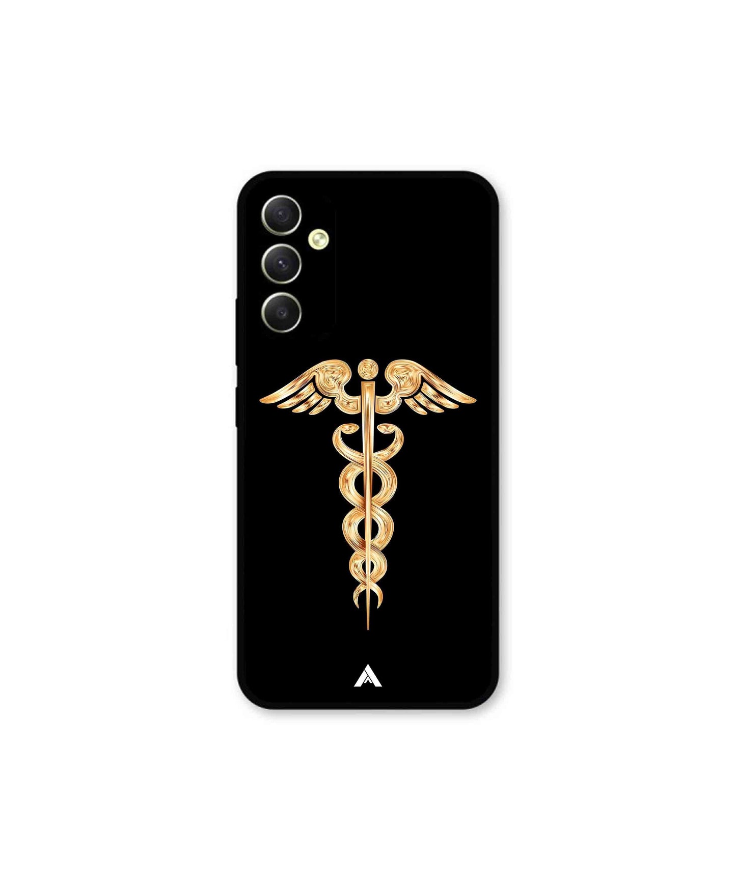 Doctor Caduceus 01 Metal Back Cover Phone Case for Samsung Galaxy A34 5G