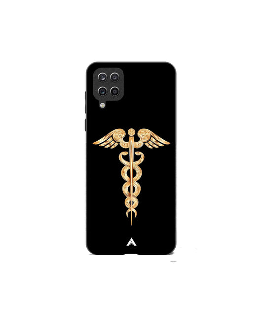 Doctor Caduceus 01 Metal Back Cover Phone Case for Samsung Galaxy A42