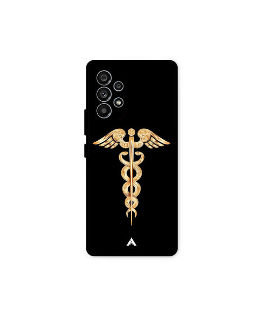 Doctor Caduceus 01 Metal Back Cover Phone Case for Samsung Galaxy A53