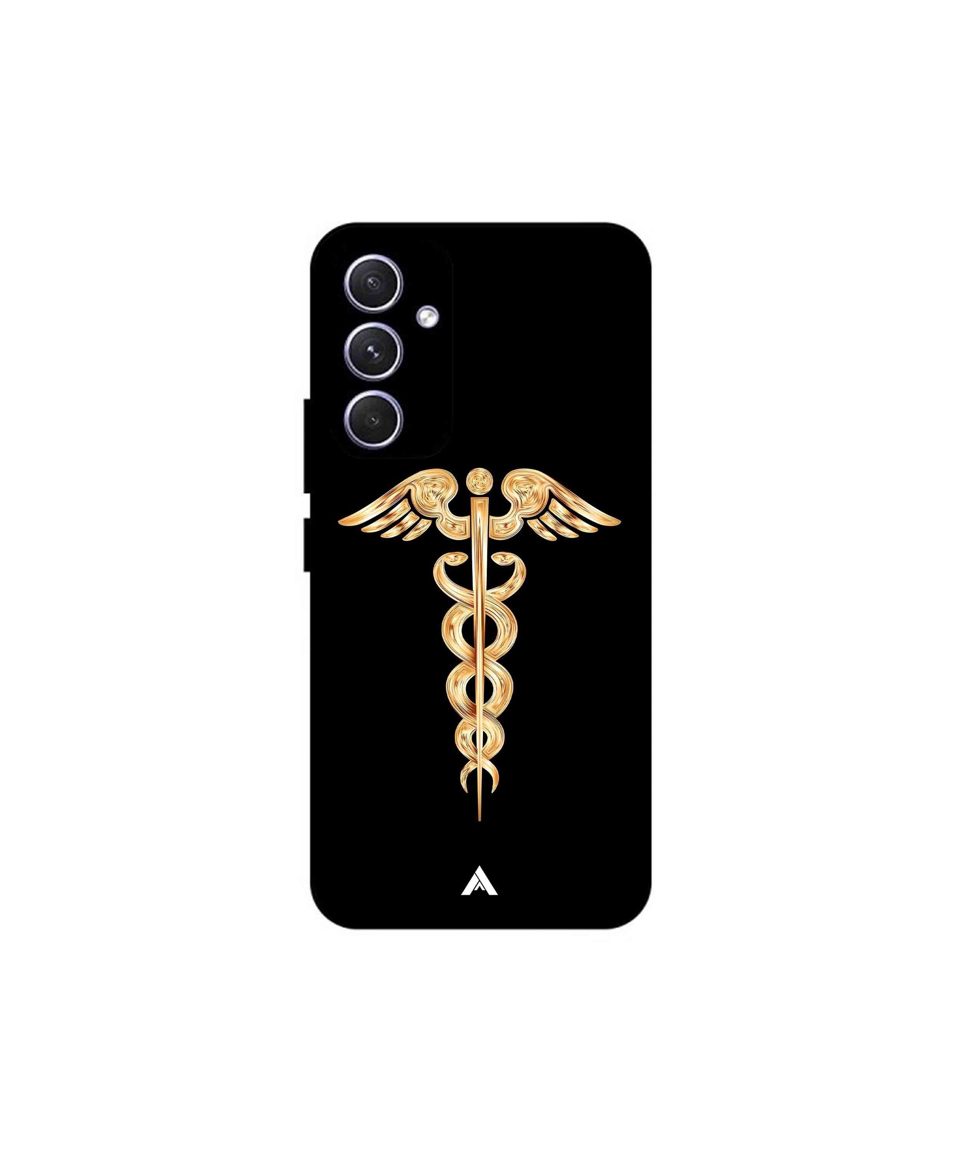 Doctor Caduceus 01 Metal Back Cover Phone Case for Samsung Galaxy A55