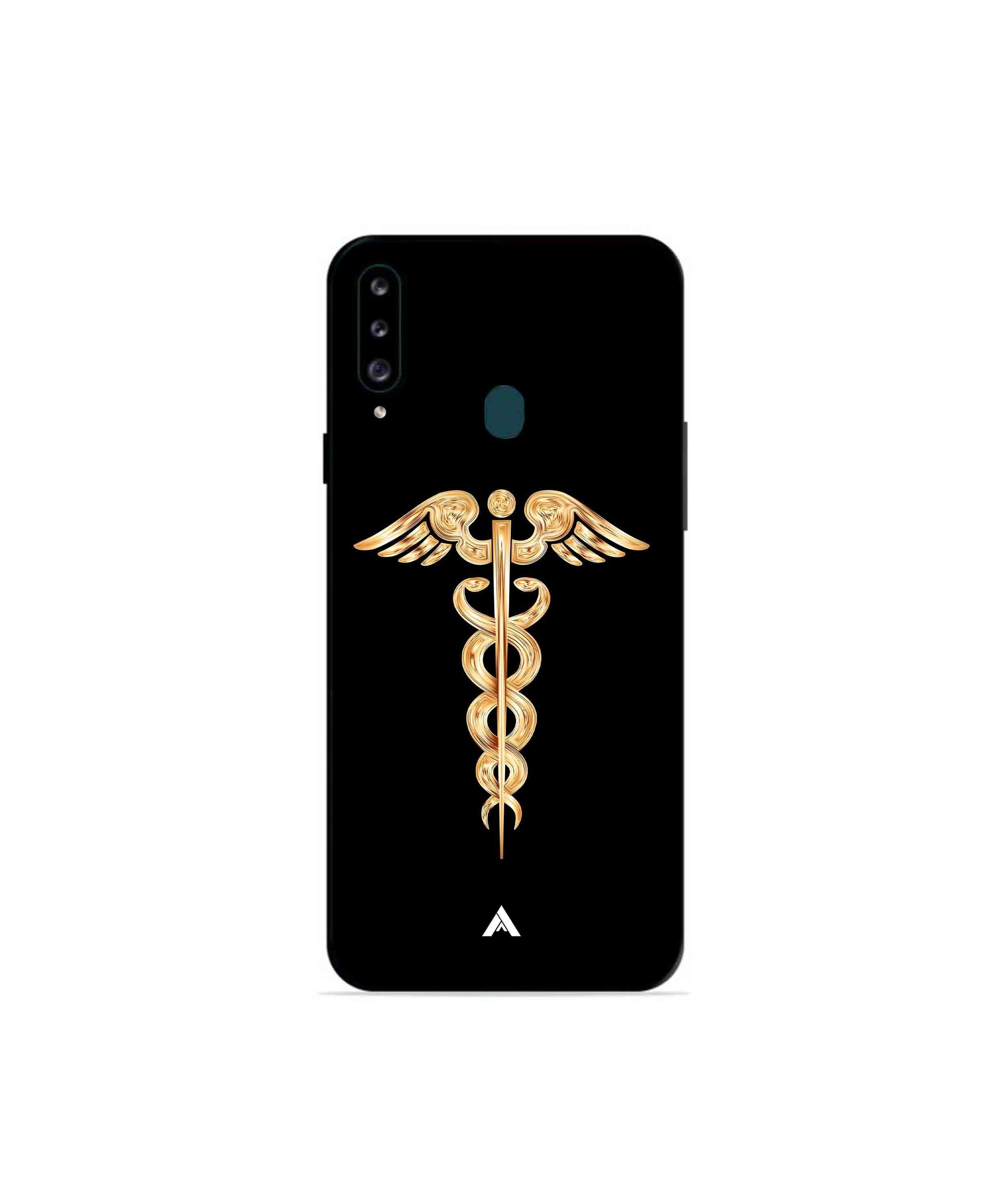 Doctor Caduceus 01 Metal Back Cover Phone Case for Samsung Galaxy A70