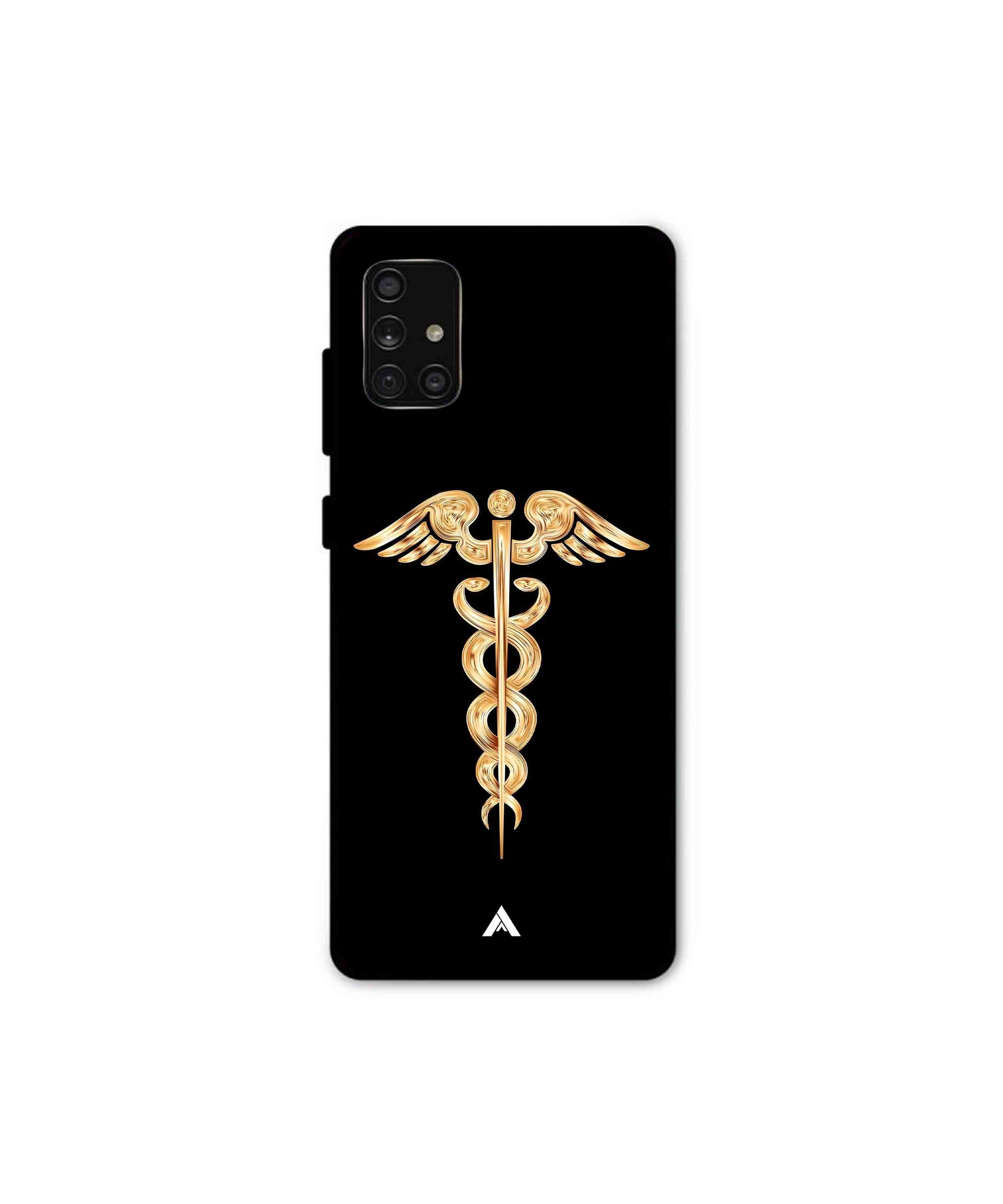 Doctor Caduceus 01 Metal Back Cover Phone Case for Samsung Galaxy A71