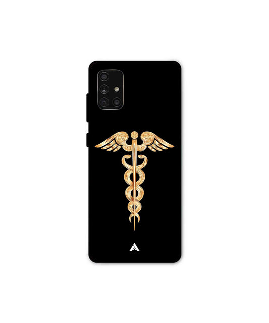 Doctor Caduceus 01 Metal Back Cover Phone Case for Samsung Galaxy A71