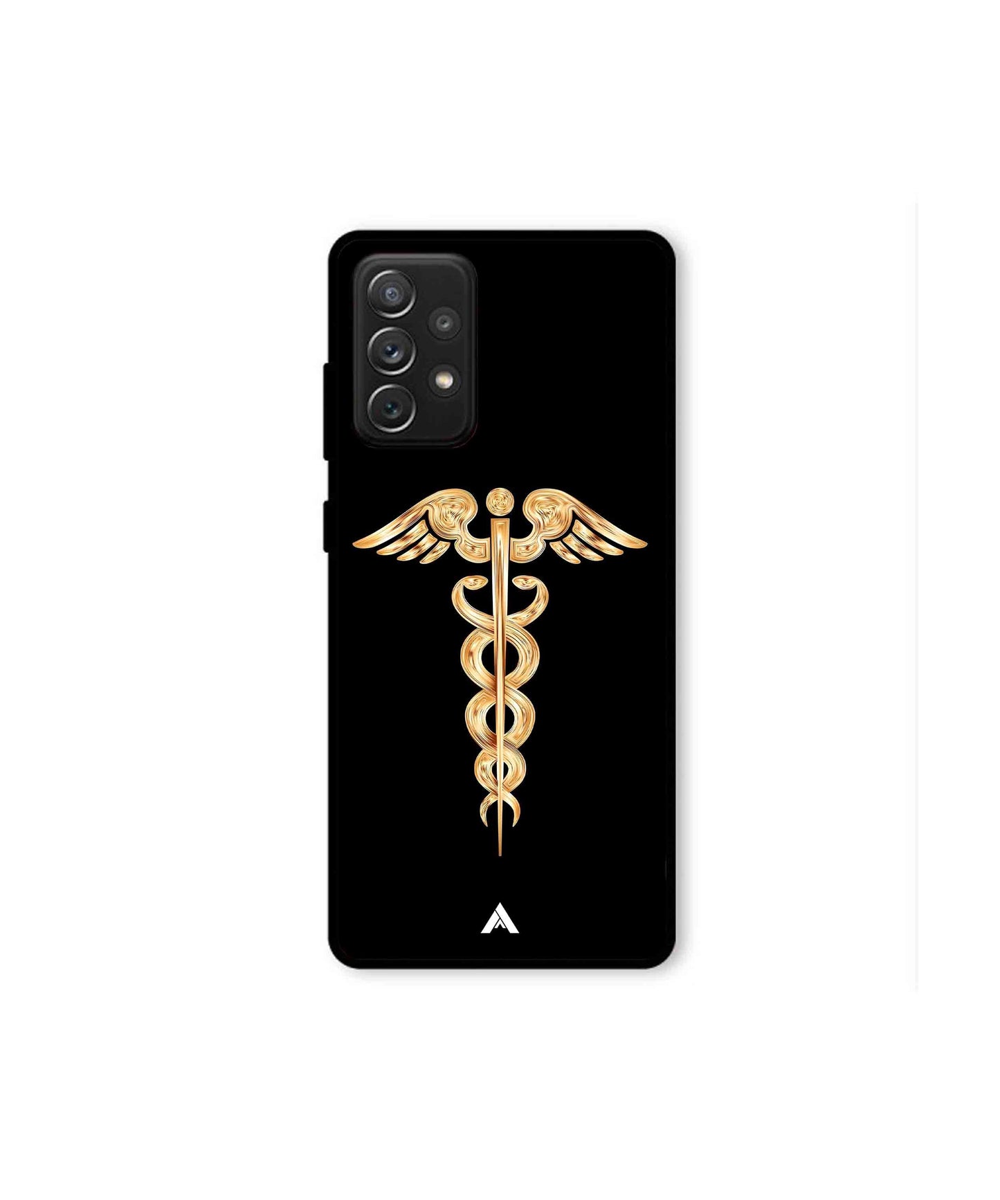 Doctor Caduceus 01 Metal Back Cover Phone Case for Samsung Galaxy A72