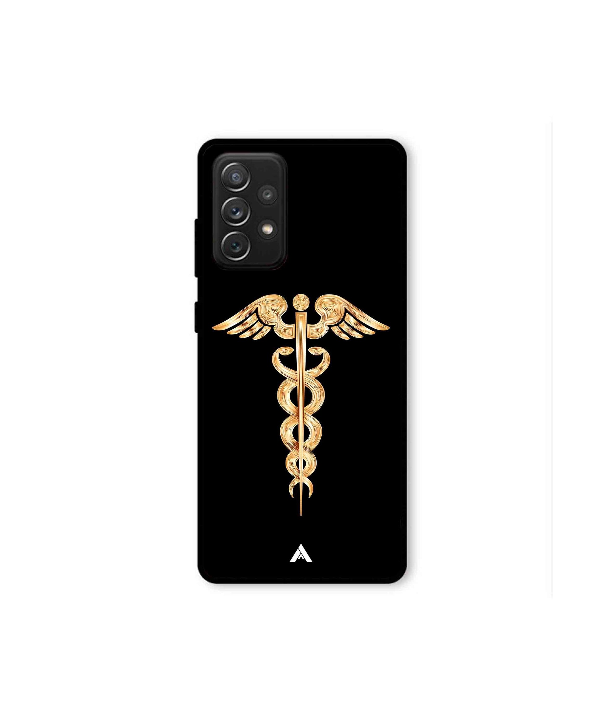Doctor Caduceus 01 Metal Back Cover Phone Case for Samsung Galaxy A72