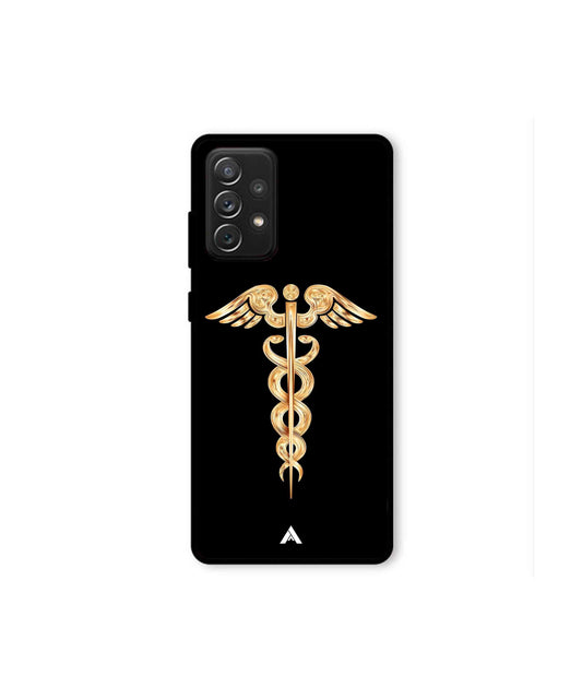 Doctor Caduceus 01 Metal Back Cover Phone Case for Samsung Galaxy A72
