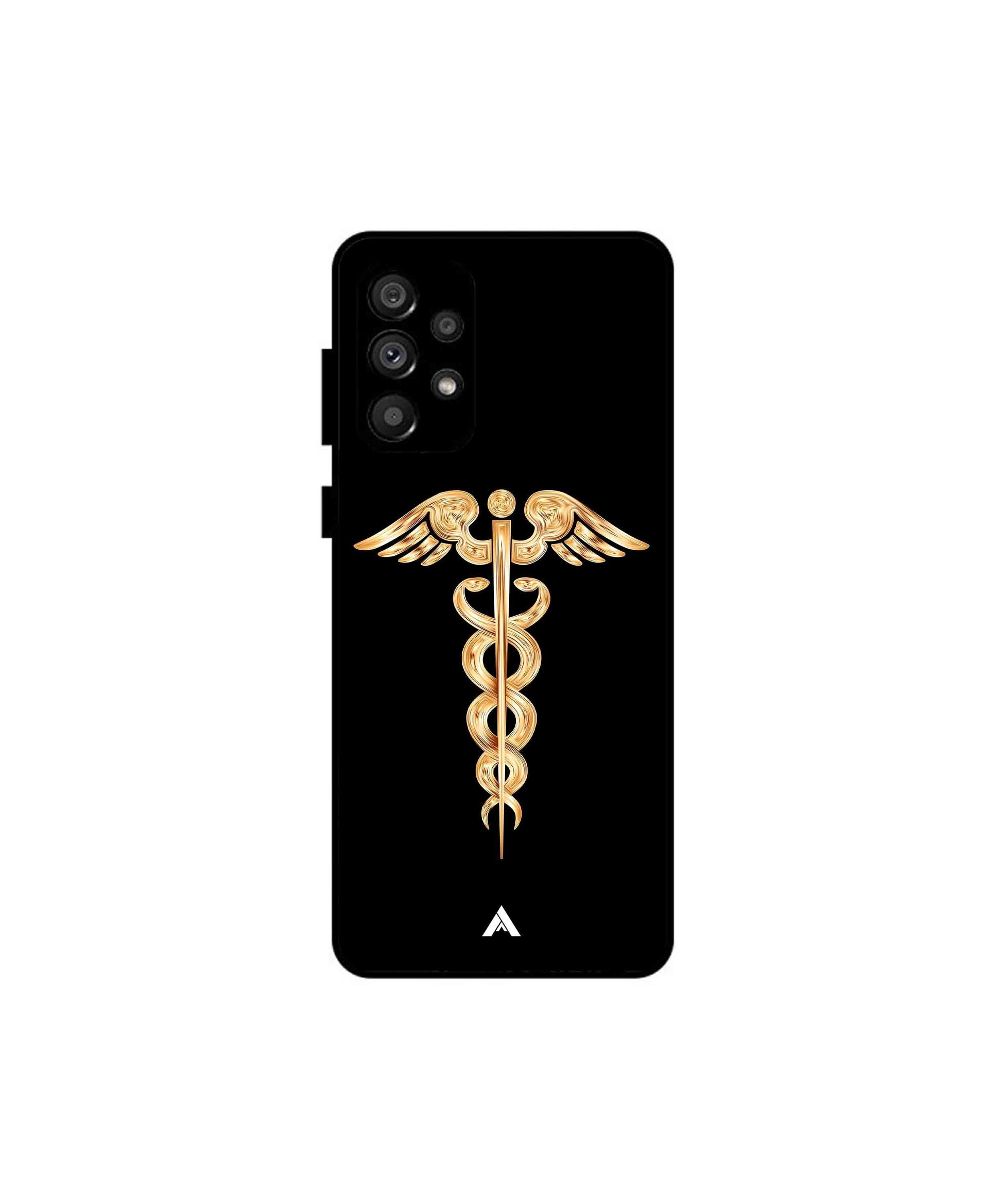 Doctor Caduceus 01 Metal Back Cover Phone Case for Samsung Galaxy A73