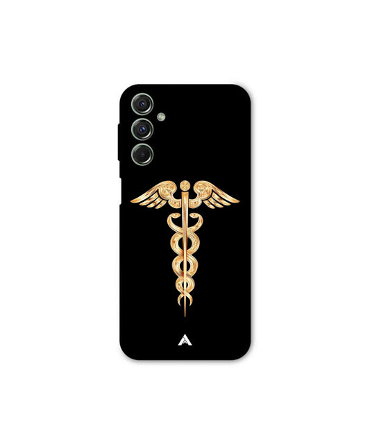 Doctor Caduceus 01 Metal Back Cover Phone Case for Samsung Galaxy F34