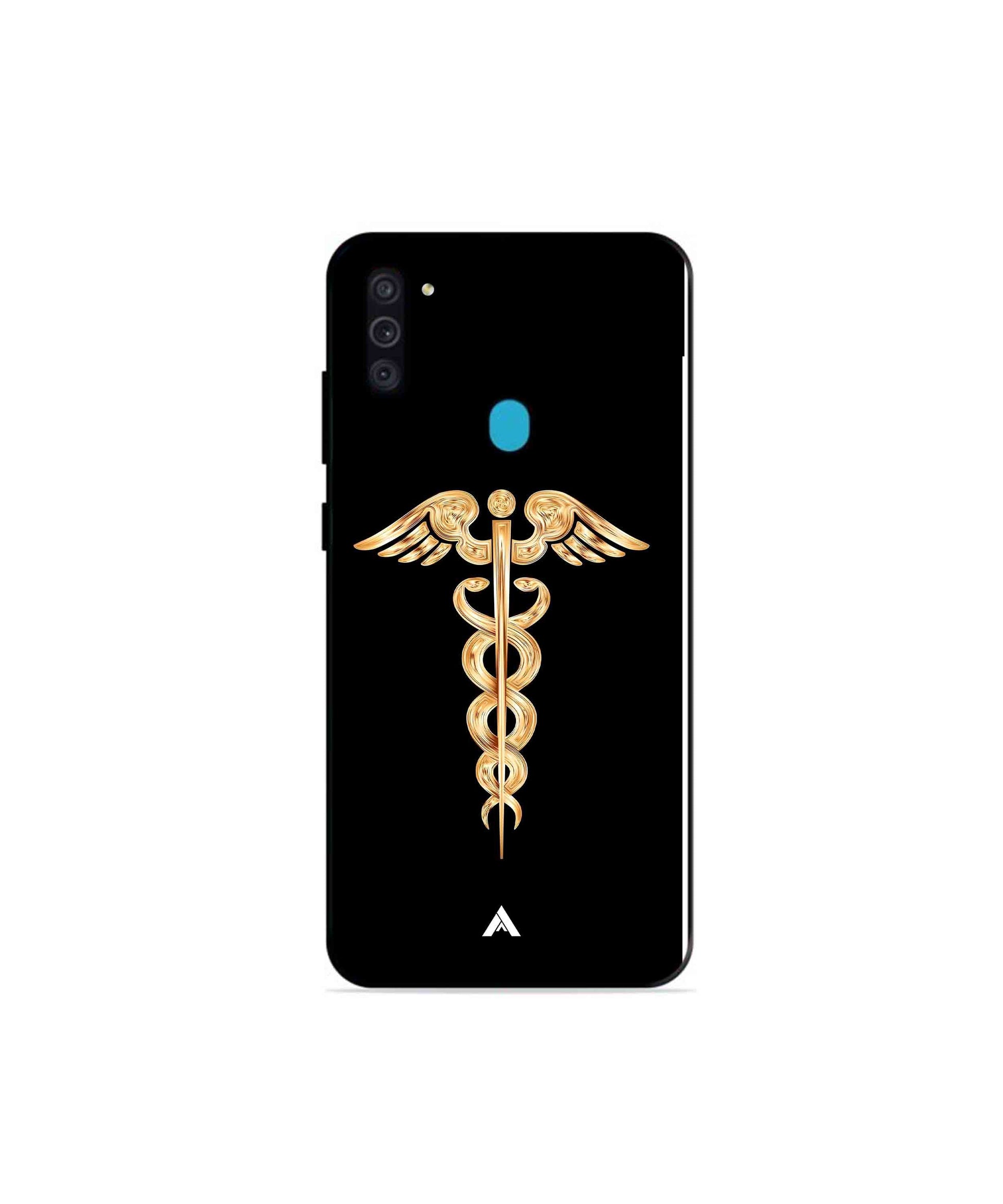 Doctor Caduceus 01 Metal Back Cover Phone Case for Samsung Galaxy M11