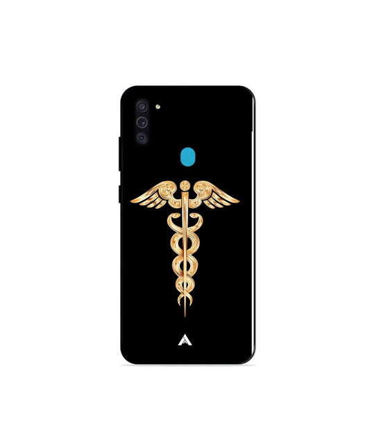 Doctor Caduceus 01 Metal Back Cover Phone Case for Samsung Galaxy M11