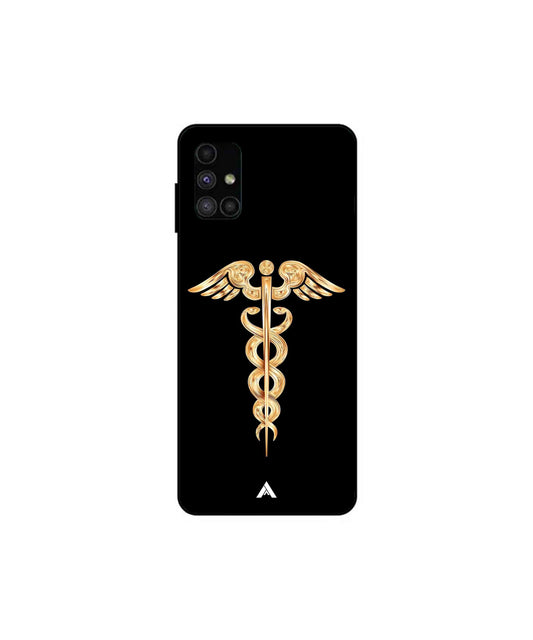 Doctor Caduceus 01 Metal Back Cover Phone Case for Samsung Galaxy M51
