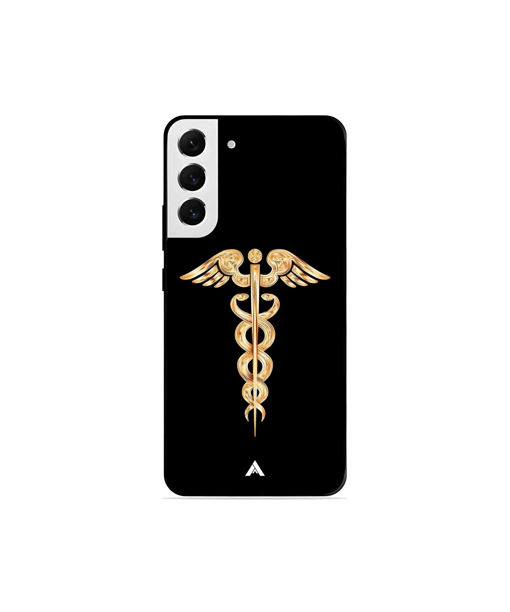 Doctor Caduceus 01 Metal Back Cover Phone Case for Samsung Galaxy S22 Plus