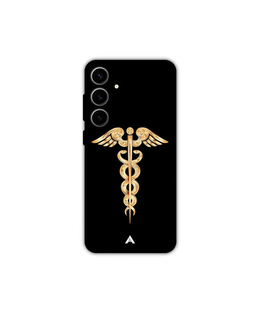 Doctor Caduceus 01 Metal Back Cover Phone Case for Samsung Galaxy S23 Plus