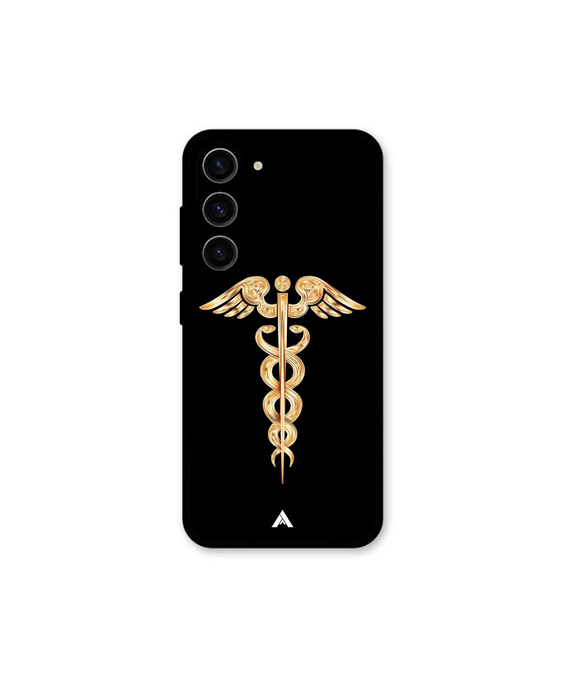 Doctor Caduceus 01 Metal Back Cover Phone Case for Samsung Galaxy S23
