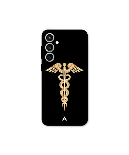 Doctor Caduceus 01 Metal Back Cover Phone Case for Samsung Galaxy S24 Fe