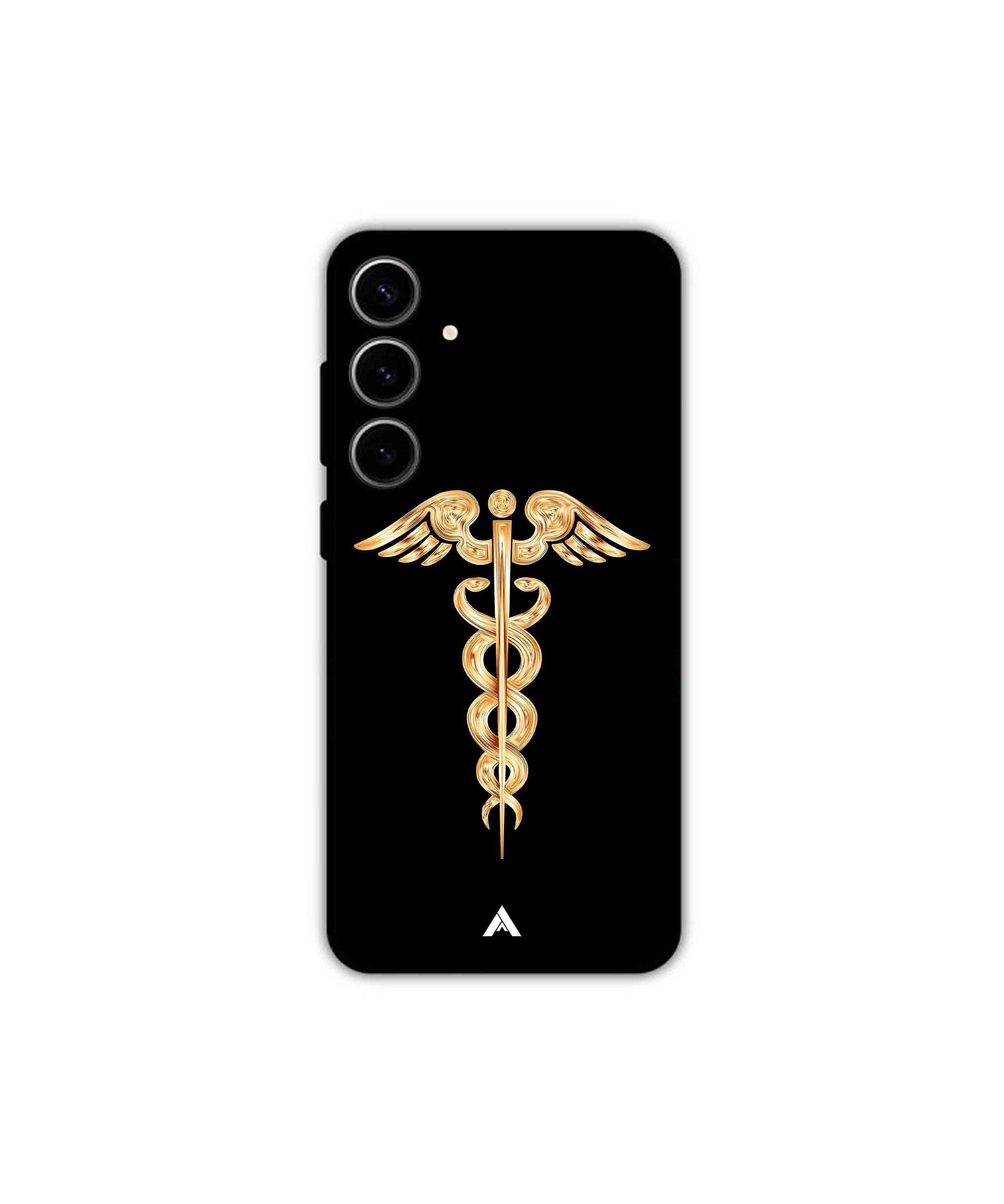 Doctor Caduceus 01 Metal Back Cover Phone Case for Samsung Galaxy S24 Plus