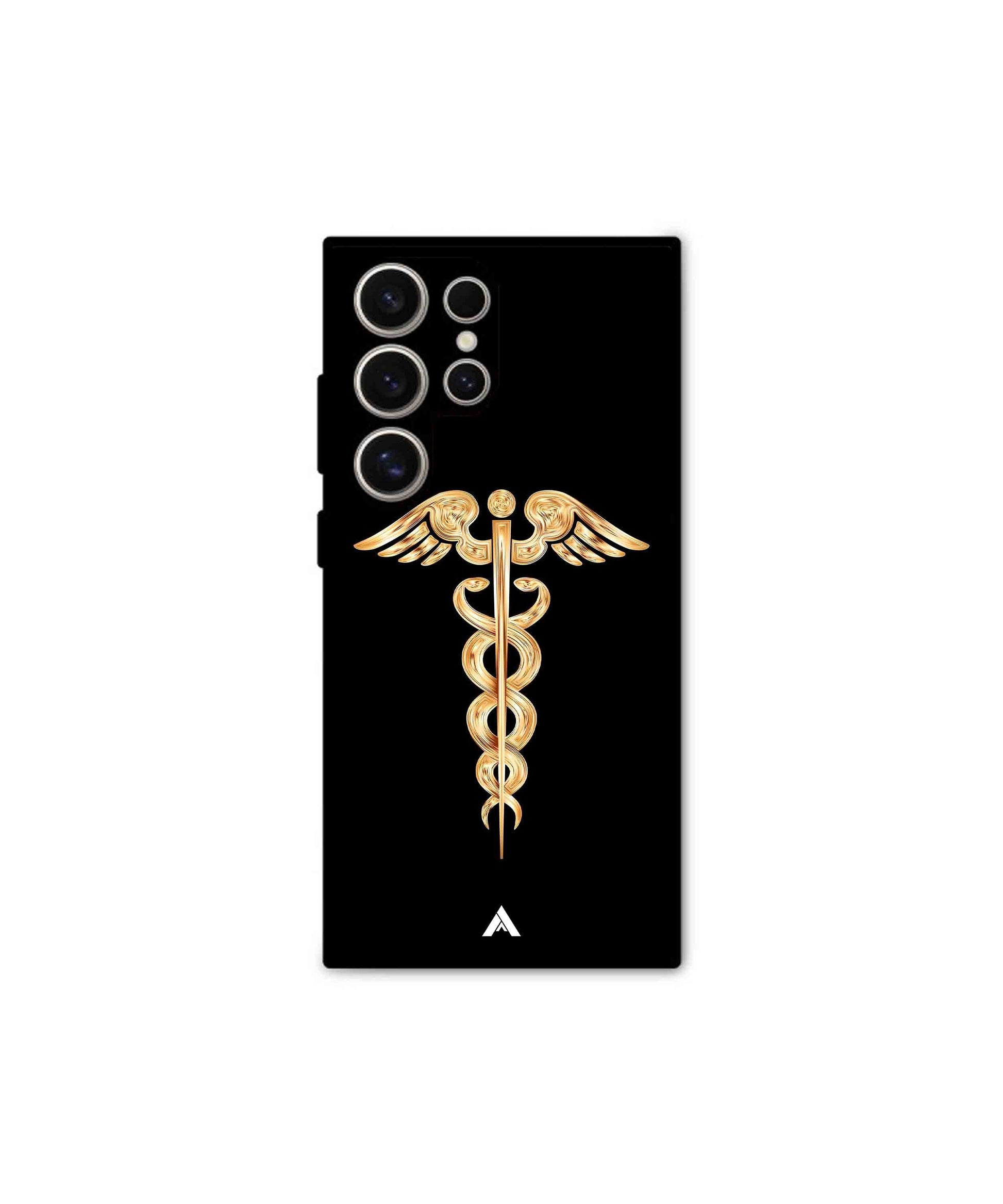 Doctor Caduceus 01 Metal Back Cover Phone Case for Samsung Galaxy S24 Ultra