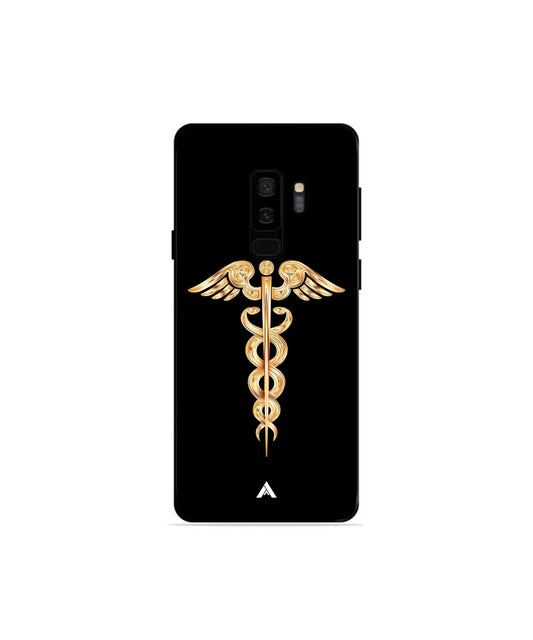 Doctor Caduceus 01 Metal Back Cover Phone Case for Samsung Galaxy S9 Plus