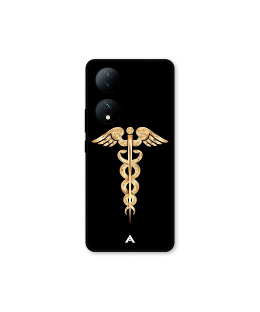Doctor Caduceus 01 Metal Back Cover Phone Case for Vivo T2
