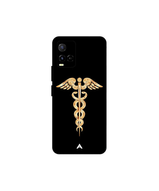 Doctor Caduceus 01 Metal Back Cover Phone Case for Vivo Y21