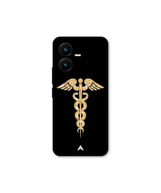 Doctor Caduceus 01 Metal Back Cover Phone Case for Vivo Y22