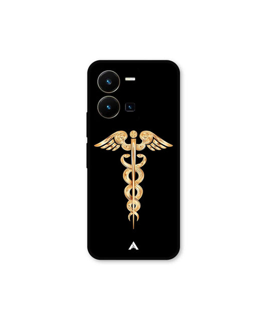 Doctor Caduceus 01 Metal Back Cover Phone Case for Vivo Y35