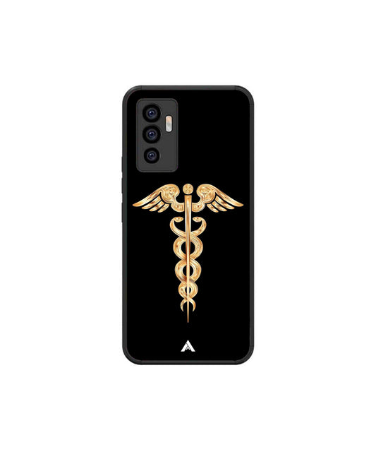 Doctor Caduceus 01 Metal Back Cover Phone Case for Vivo Y75 4G