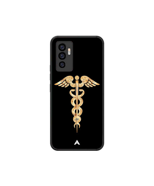 Doctor Caduceus 01 Metal Back Cover Phone Case for Vivo v23e