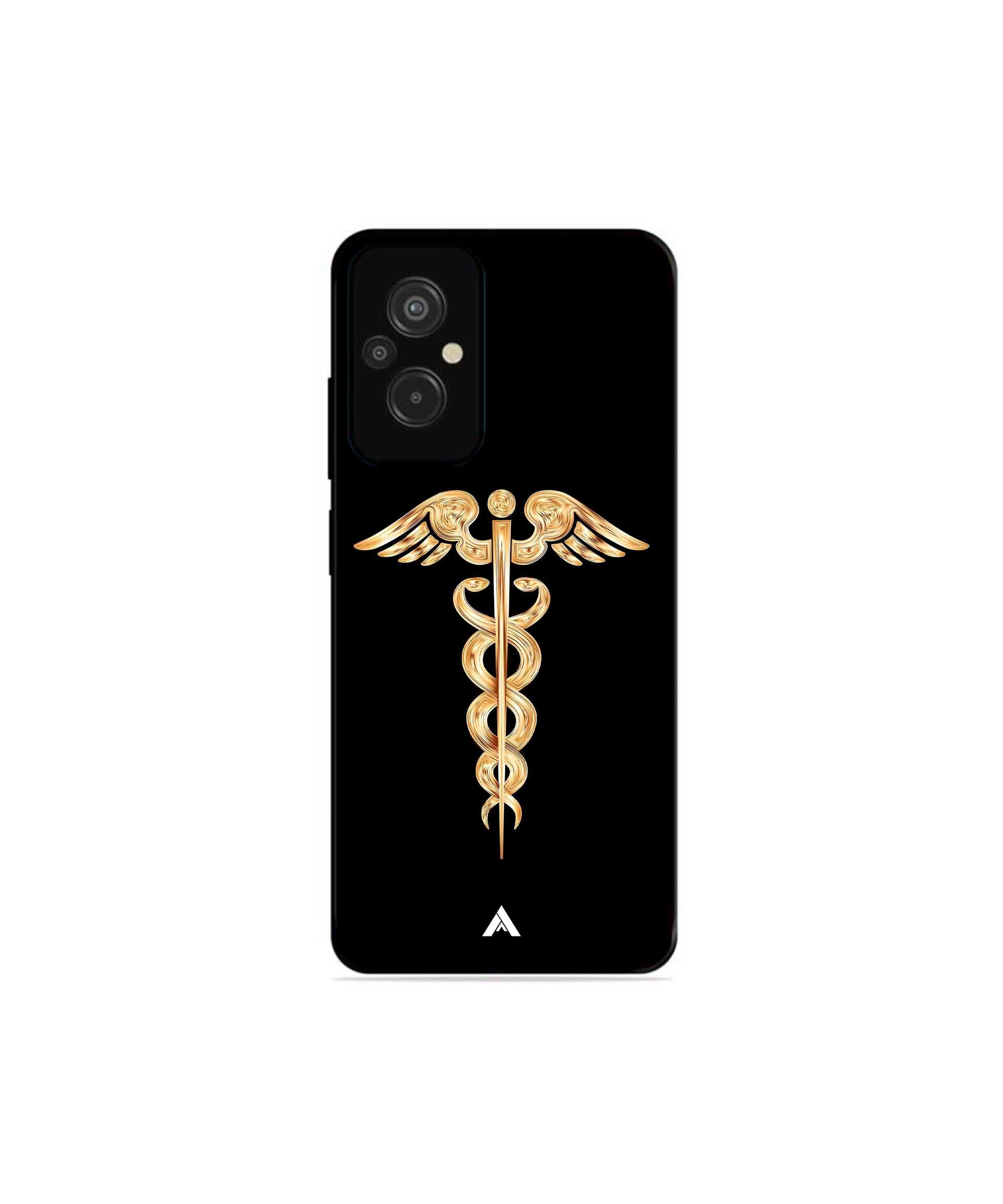 Doctor Caduceus 01 Metal Back Cover Phone Case for Xiaomi Redmi 11 Prime 4G