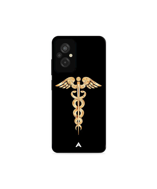 Doctor Caduceus 01 Metal Back Cover Phone Case for Xiaomi Redmi 11 Prime 4G