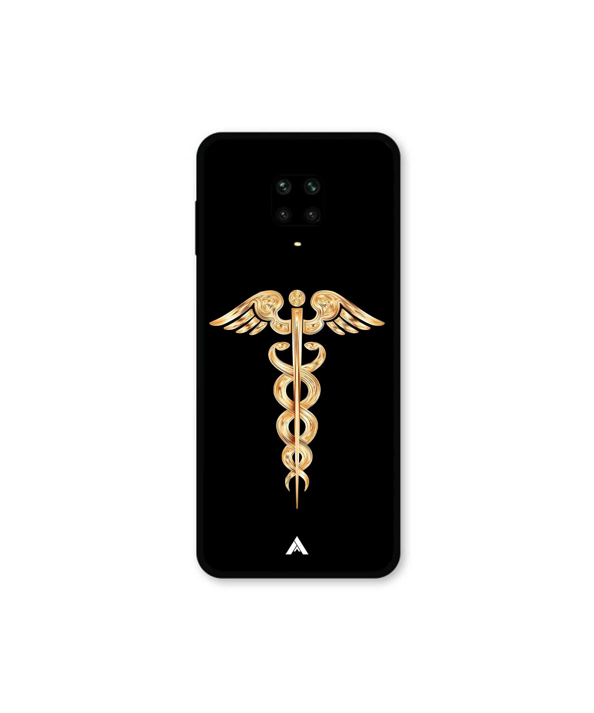 Doctor Caduceus 01 Metal Back Cover Phone Case for Xiaomi Redmi Note 9 Pro Max
