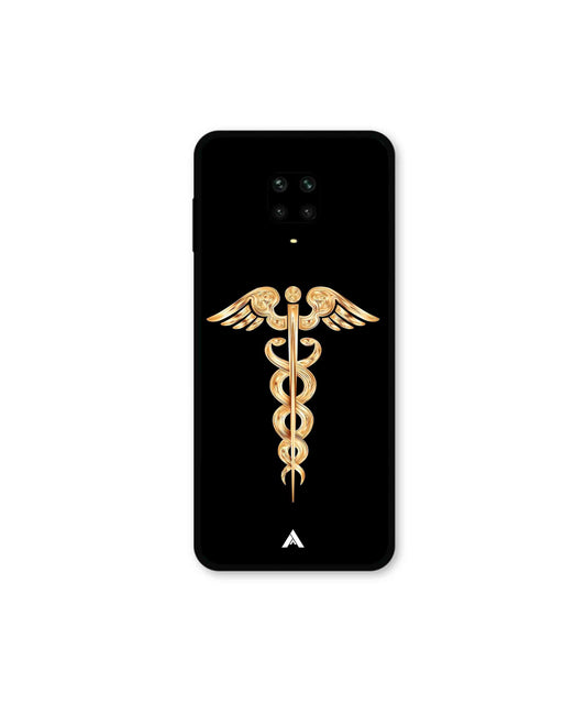 Doctor Caduceus 01 Metal Back Cover Phone Case for Xiaomi Redmi Note 9 Pro Max