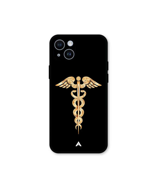 Doctor Caduceus 01 Metal Back Cover Phone Case for iPhone 14 Plus